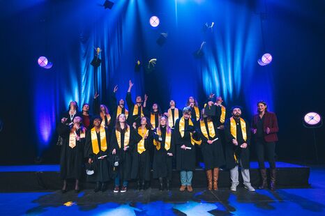 Photo de la cérémonie de remise de diplômes de l'ISH