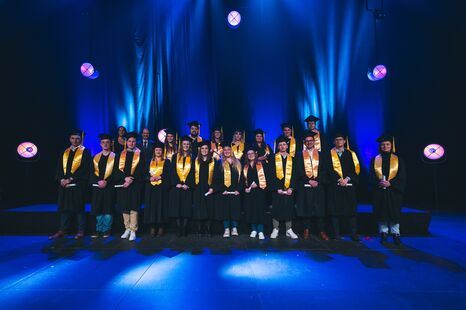 Photo de la cérémonie de remise de diplômes de l'ISH