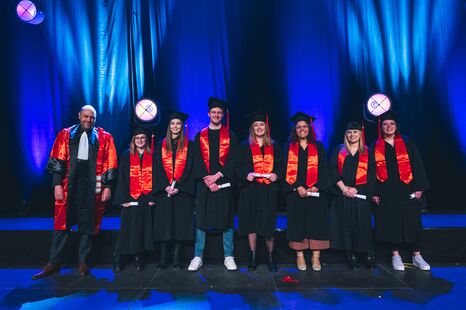 Photo de la cérémonie de remise de diplômes de l'ISH