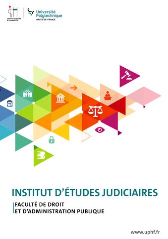 Visuel l'illustrant l'institut d'Études Judiciaire (IEJ)