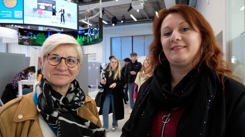 Sylvie Scoyez (à gauche) et Anne Lenotte (à droite), organisatrices de l'événement