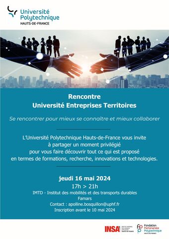 Rencontre_Université_Entreprises_Territoires_16 mai 2024_ Affiche