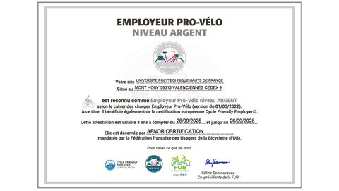 Label Employeur pro-vélo – niveau Argent